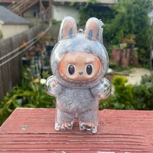 NEW Clear protection acrylic case - for standing Labubu Exciting Macaron